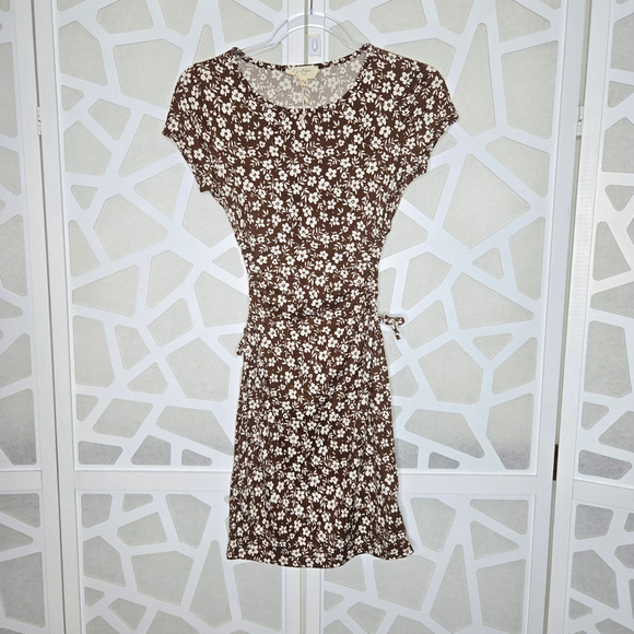 Floral Open Sides Mini Dress Size MD Y2K Casual Cottage Ditsy Romantic Feminine - Picture 2 of 6